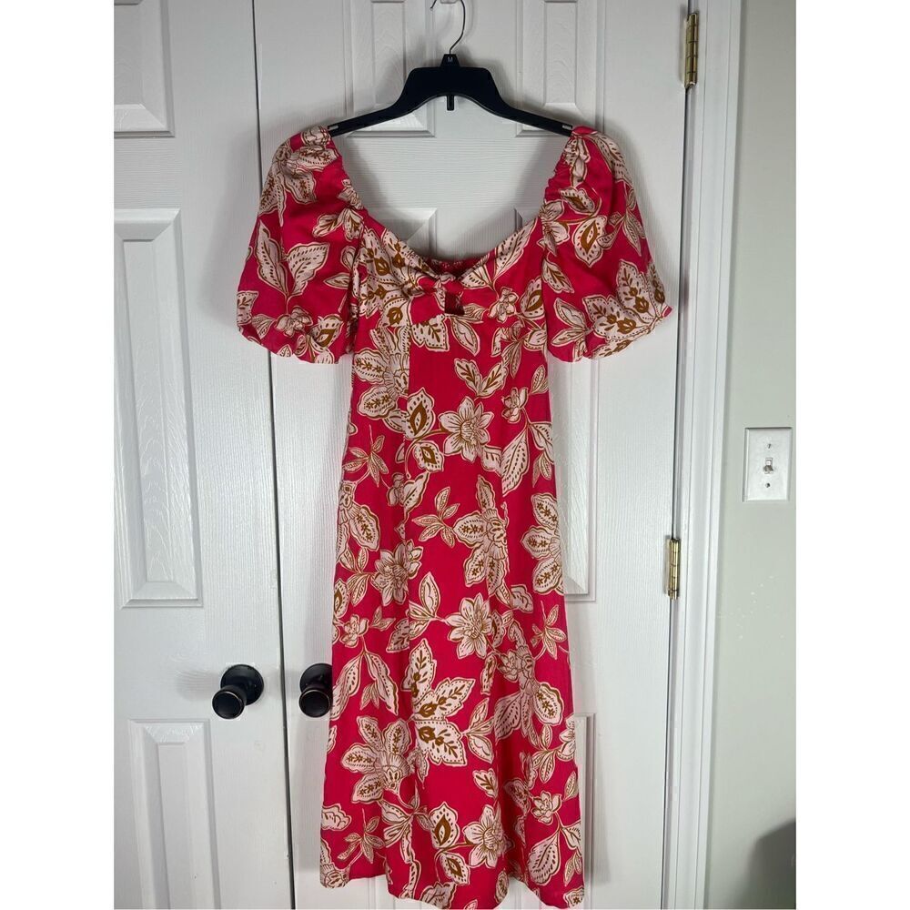 NWT Every Womens Floral Linen Maxi Dress Size XS